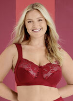 Miss Mary BH mit elastischen Spitzeneinsätzen ROT